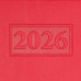 Щоденник датований 2025 GENTLE, A5, червоний, штучна шкіра/поролон BM.2109-05