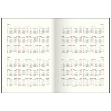 Щоденник датований 2026 GENTLE, A5, червоний, штучна шкіра/поролон