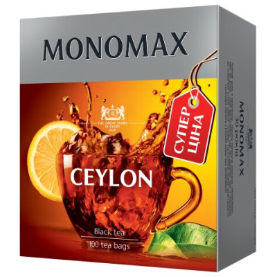 Чай чорний 1.5г*100, пакет, CEYLON TEA 