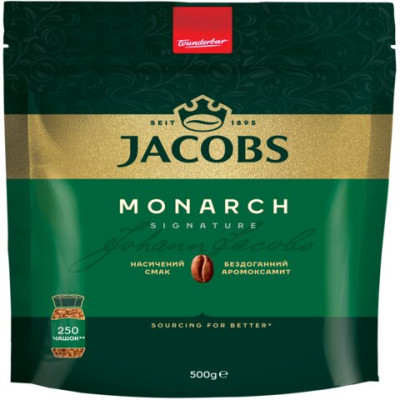 Кофе растворимый 500г,экон.пакет, JACOBS MONARCH prpj.08932