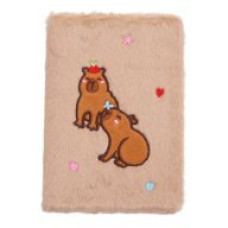 Блокнот плюшевий CAPYBARA 7, А5, 80 арк., клітинка, асорті, KIDS Line