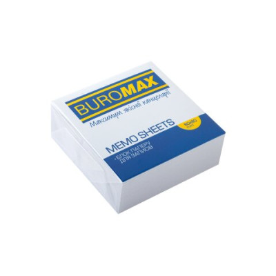 Блок білого паперу для нотаток 80х80х30мм., не скл. - BM.2201 Buromax