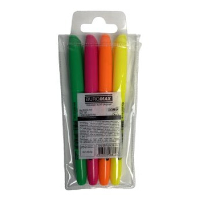 Набір із 4-х текст-маркерів, JOBMAX., круглих - BM.8903-94 Buromax