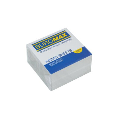 Блок білого паперу для нотаток 90х90х50мм.,не скл. - BM.2215 Buromax