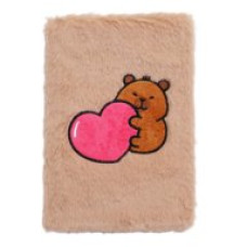 Блокнот плюшевий CAPYBARA 9, А5, 80 арк., клітинка, асорті, KIDS Line
