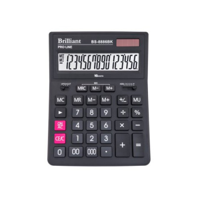 Калькулятор Brilliant BS-8886BK, 16 розрядів BS-8886BK