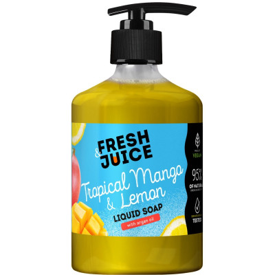 Мило рідке Fresh Juice 460мл Tropical Mango&Lemon New
