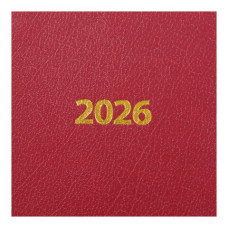 Щоденник датир. 2026 STRONG, A5, темно-червоний, штучна шкіра