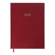 Щоденник датир. 2026 STRONG, A5, темно-червоний, штучна шкіра