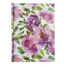 Блокнот FLORISTICA, А-5, 96л., кл., тв. обкл., мат. лам.+лак,, салатовий