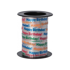 Стрічка для декору Happy Birthday 5мм*10м