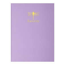 Книга канцелярська FAVOURITE, PASTEL, А4, 96 арк., клітинка, офсет, тверда ламінована обкладинка, бузкова