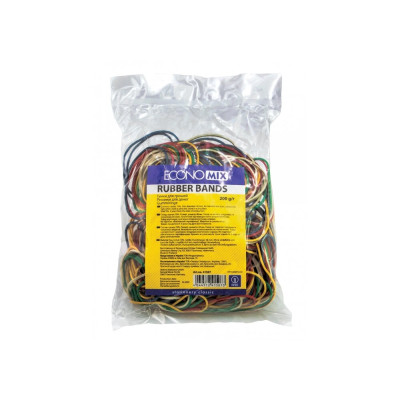 Гумки для грошей Economix, 200г, асорті - E41507 Economix