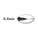Лайнер PiN fine line, 0.4мм, пишет черным PIN04-200.Black