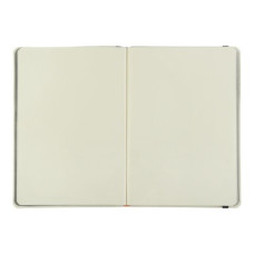 Книга записна ETALON 125*195, 96 арк., чистый блок, обкл. штучна шкіра, білий