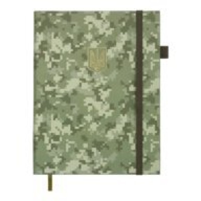 Щоденник дат. 2026 MILITARY, A5, хакі, штучна шкіра BM.21134-59