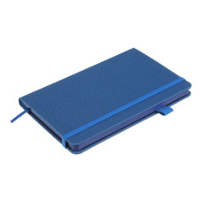 Книга записна TWEED 125*195, 96 арк., клітинка, обкл. штучна шкіра, синій