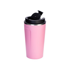 Термокружка металлическая  Optima COFFE 500 мл, розовая