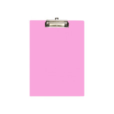 Планшет A4 з притиском та підвісом, пластик, рожевий