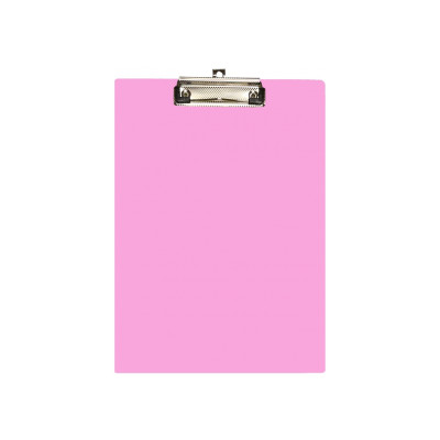 Планшет A4 з притиском та підвісом, пластик, рожевий - E30156-89
