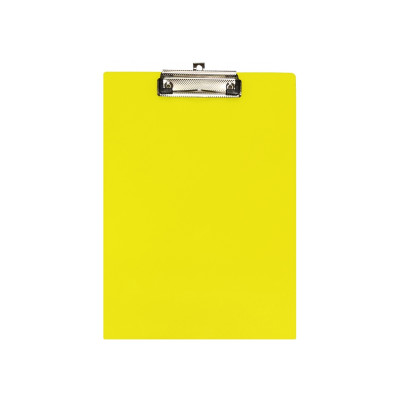 Планшет A4 з притиском та підвісом, пластик, жовтий - E30156-85