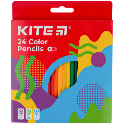 Олівці кольорові, 24 шт. Kite Fantasy - K22-055-2 Kite