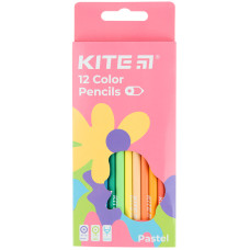 Карандаши цветные, 12 шт. Kite Fantasy Pastel
