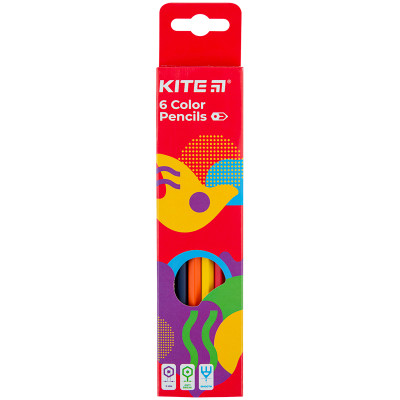 Олівці кольорові, 6 шт. Kite Fantasy - K22-050-2 Kite