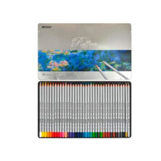 Олівці кольорові "Marco" 7100 TN металева упаковка 36 кольорів