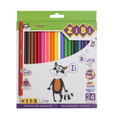 Кольорові олівці, 24 кольорів, KIDS LINE