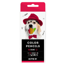 Олівці кольорові, 12 шт. Kite Dogs