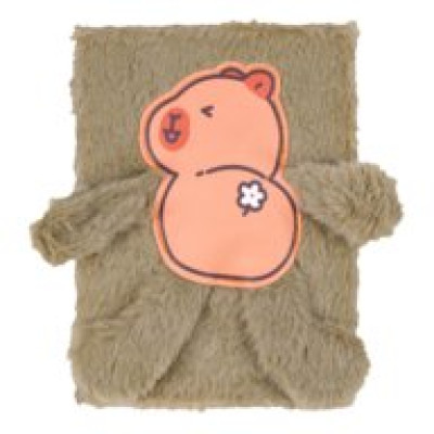 Блокнот плюшевий CAPYBARA 1, А5, 80 арк., клітинка, асорті, KIDS Line.