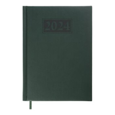 Щоденник датов. 2024 GENTLE, A5, зелений, штуч. шкірапоролон - BM.2109-04 Buromax