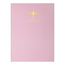 Книга канцелярська FAVOURITE, PASTEL, А4, 96 арк., клітинка, офсет, тверда ламінована обкладинка, рожева