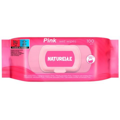 Серветки вологі універсальні, PINK, 100шт., NATURELLE