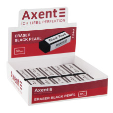 Ластик для олівця Axent 1194 Black Pure 30шт/уп