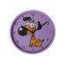 Годинник настінний пластиковий Optima LITTLE DOG, фіолетовий - O52105 Optima