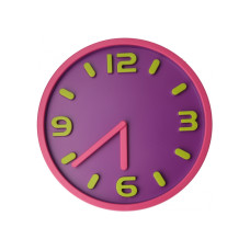 Часы настенные пластиковые Optima MAGIC, розовые