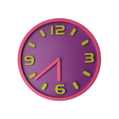 Годинник настінний пластиковий Optima MAGIC, рожевий - O52100 Optima