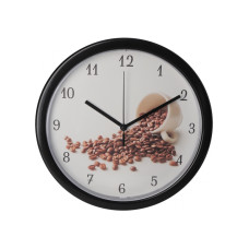 Часы настенные пластиковые Optima COFFE, белые