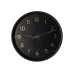 Часы настенные пластиковые Optima ELEGANT, черный/золото - O52114 Optima