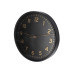 Часы настенные пластиковые Optima ELEGANT, черный/золото - O52114 Optima