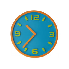 Годинник настінний пластиковий Optima MAGIC, блакитний