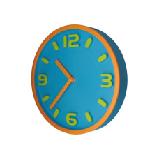 Часы настенные пластиковые Optima MAGIC, голубые