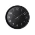 Часы настенные пластиковые Optima ELEGANT, черный/серебро