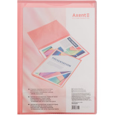 Дисплей-книга с карманом Axent 1020-24-A, А4, 20 файлов, красная