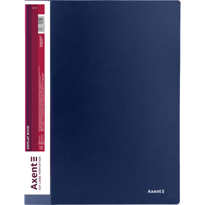 Дисплей-книга Axent 1020-02-A, А4, 20 файлов, синяя - 1020-02-A Axent