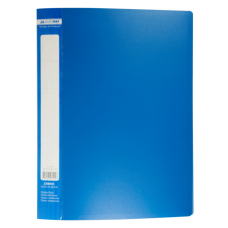 Папка пластиковая с 30 файлами, JOBMAX, А4, синяя