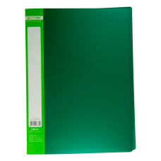 Папка пластиковая с 30 файлами, JOBMAX, А4, зеленая