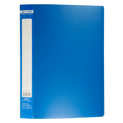 Папка пластиковая с 30 файлами, JOBMAX, А4, синяя - BM.3611-02 Buromax